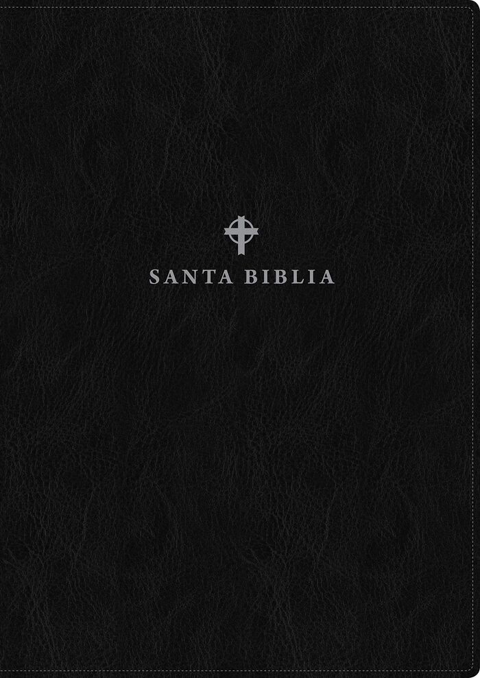 Biblia NTV Edición de referencia ultrafina letra grande i/piel negra con índice