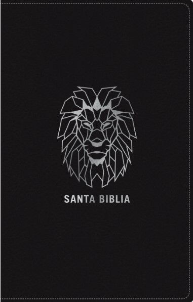 Biblia NTV edición cierre negro con león