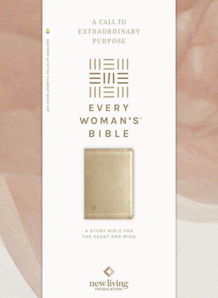 NLT Every Woman’s Bible, LeatherLike, Soft Gold