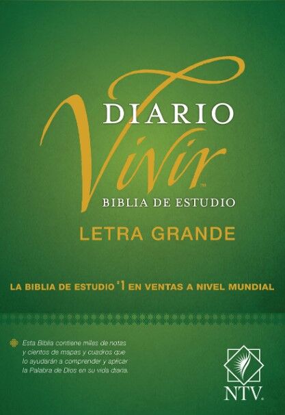 Biblia de estudio Diario Vivir NTV Letra Grande Tapa Dura con índice