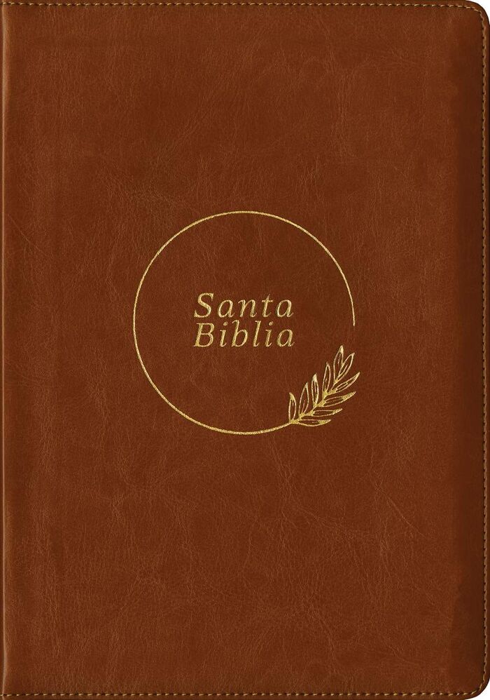 Biblia RVR60 Letra grande cierre edición referencias i/piel café con índice