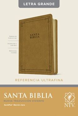 Biblia NTV Edición de referencia ultrafina letra grande i/piel con índice CAMEL