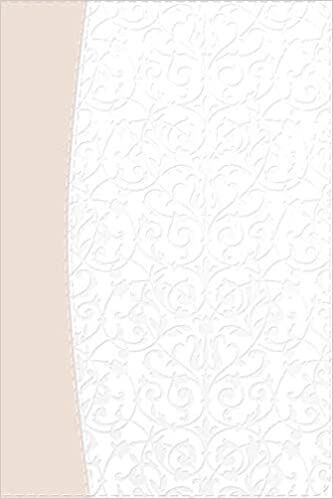 Biblia RVR60 Recuerdo de Boda Filigrana blanca con rosa palo simil piel