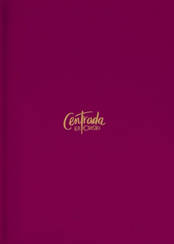 Biblia devocional para mujer Centrada en Cristo RVR60 Tapa Dura color granada