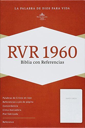 Biblia RVR60 Referencias Especiales Piel Fabricada Blanco