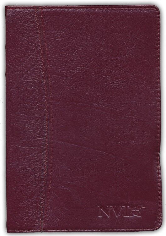 Biblia NVI de lujo piel Genuina Rojizo