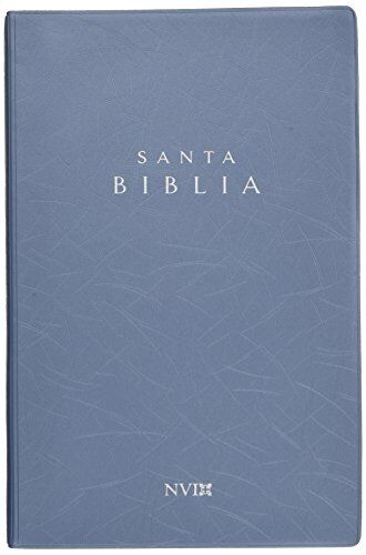 Biblia NVI Ultrafina Tapa Vinilo Azul Metálico