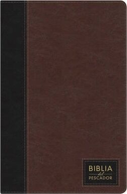 Biblia del pescador NTV Piel Italiana de lujo Marrón siena