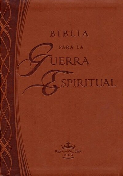 Biblia para la Guerra Espiritual RVR60  Piel Italiana Marrón