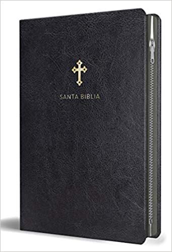 Biblia RVR60 letra grande i/piel negro con cremallera