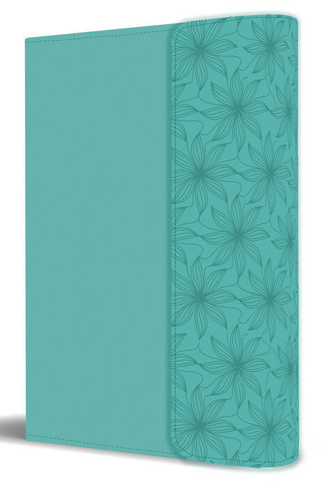 Biblia RVR60 Tamaño Manual i/piel Turquesa con solapa e imán