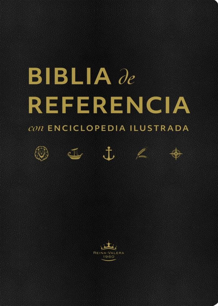 Biblia de referencia RVR60 con enciclopedia ilustrada i/piel NEGRO