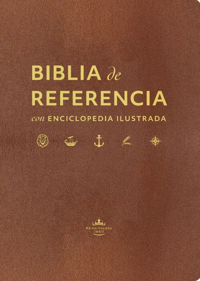 Biblia de referencia RVR60 con enciclopedia ilustrada i/piel MARRÓN