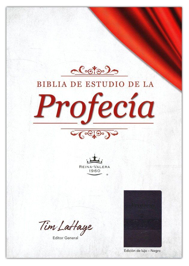 Biblia de Estudio Profecia RVR60 Piel Italiana Negro