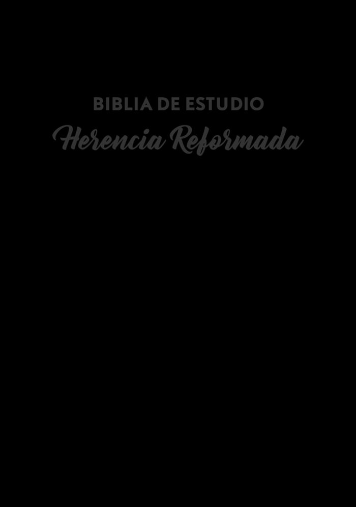 Biblia de estudio Herencia Reformada piel genuina color negro