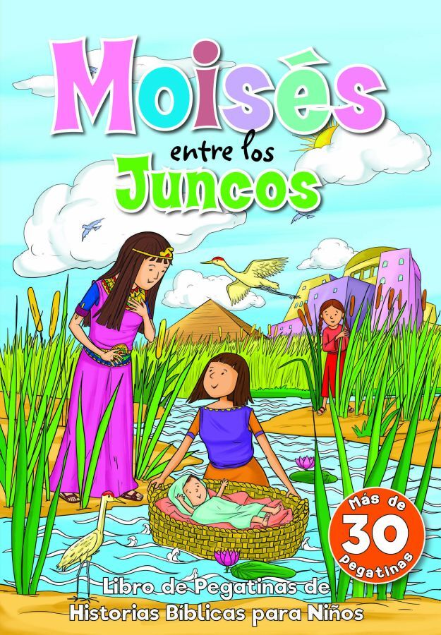 Moisés entre los juncos - libro de pegatinas