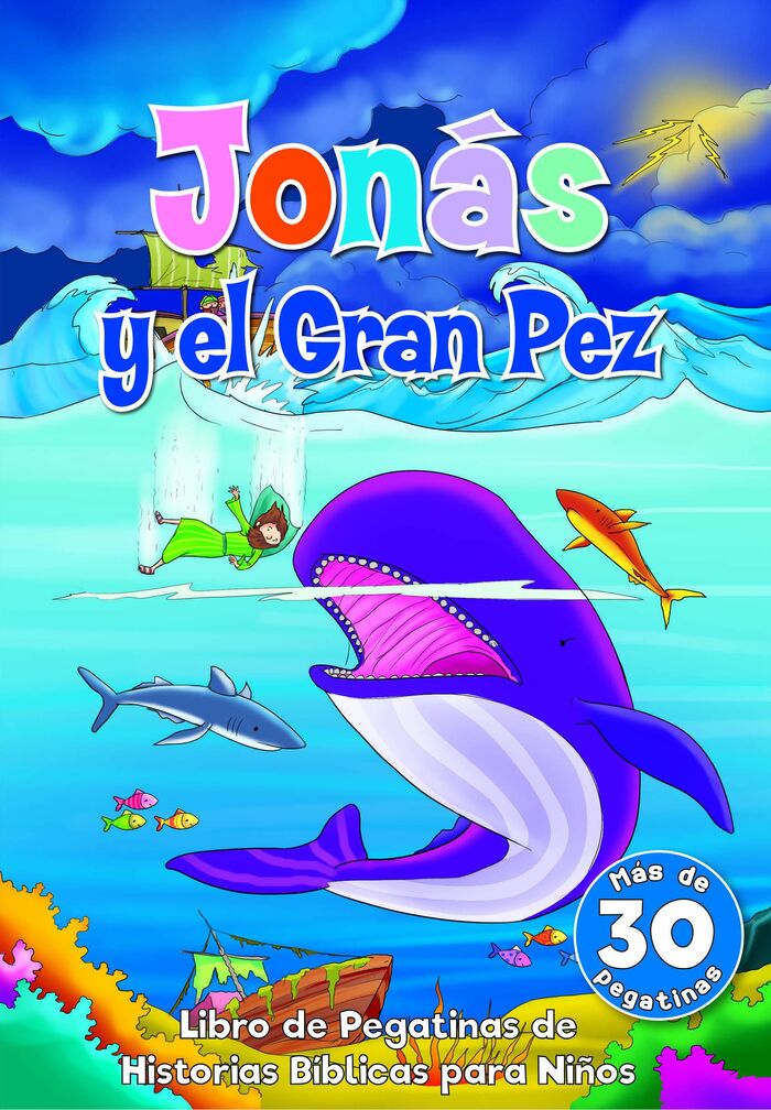 Jónas y el gran pez - libro de pegatinas