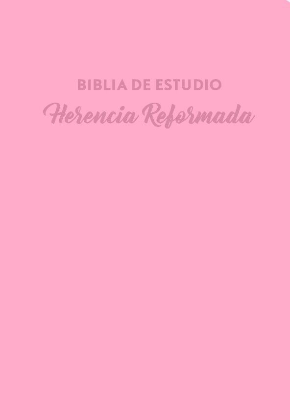 Biblia de estudio Herencia Reformada i/piel rosa
