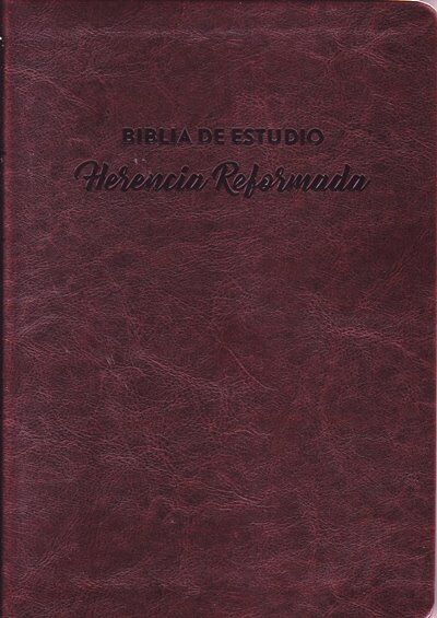 Biblia de estudio Herencia Reformada i/piel Vino