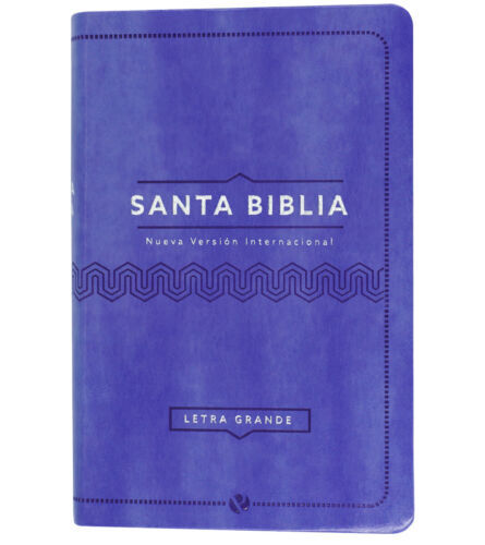 Biblia NVI tamaño manual letra grande lila