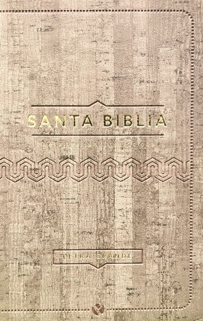 Biblia NVI tamaño manual letra grande marrón cierre