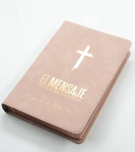 Biblia El Mensaje – Imitación Rosa suave