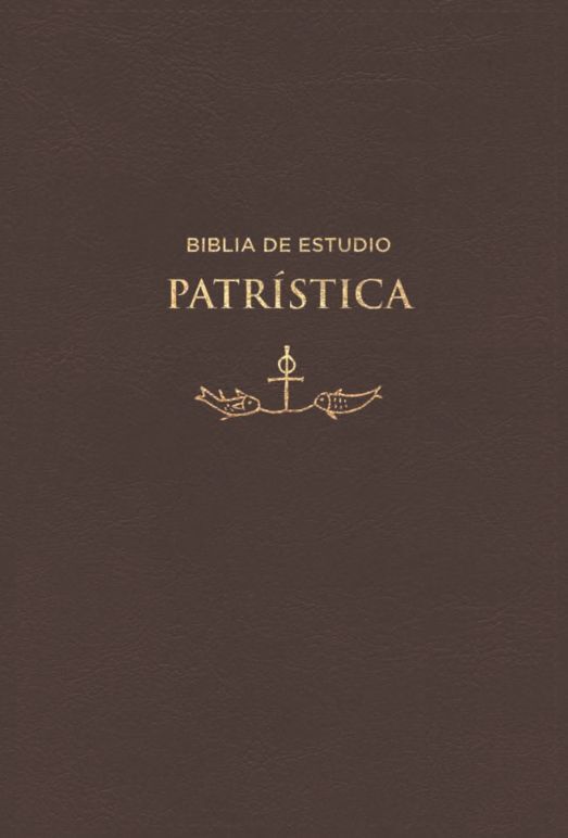 Biblia de estudio Patrística RVR77 i/piel café con índice