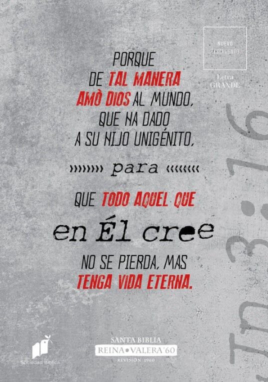 Juan 3:16... Nuevo Testamento RVR60