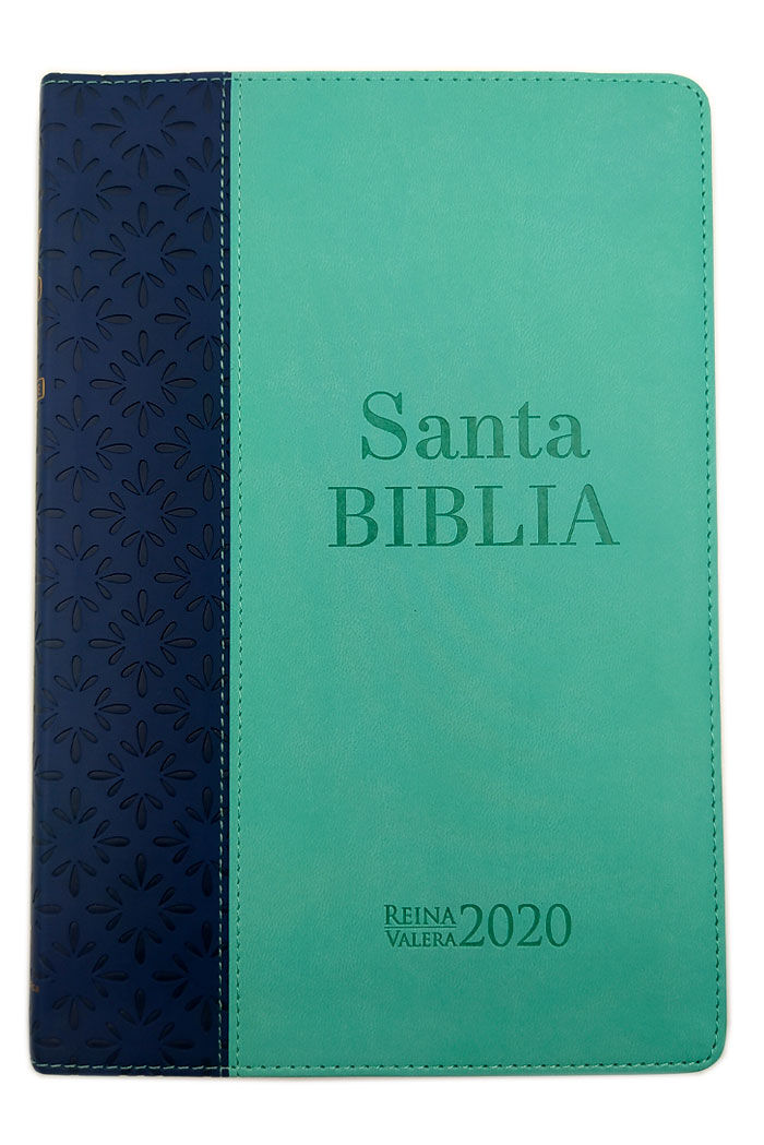 Biblia RVR2020 Ultrafina i/piel Azul/Turquesa