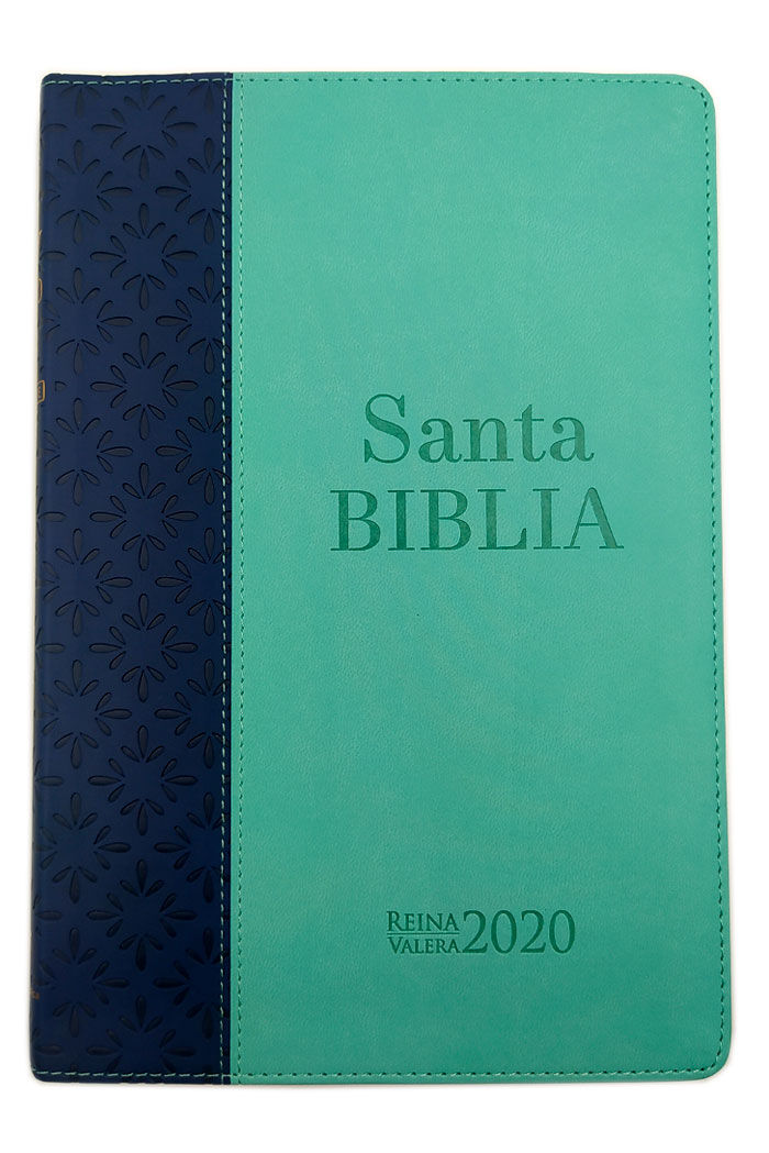 Biblia RVR2020 Ultrafina i/piel Azul/Turquesa