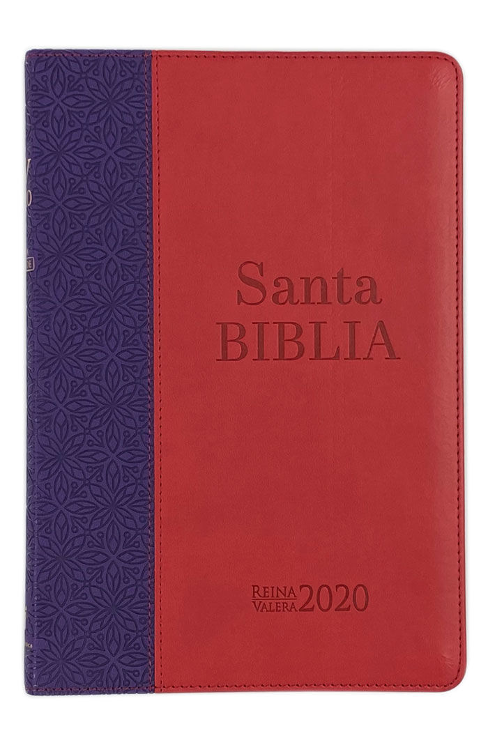 Biblia RVR2020 Ultrafina i/piel Lila/rojo