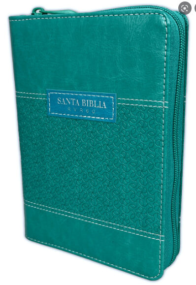 Biblia RVR60 Letra grande portatil cierre indice turquesa