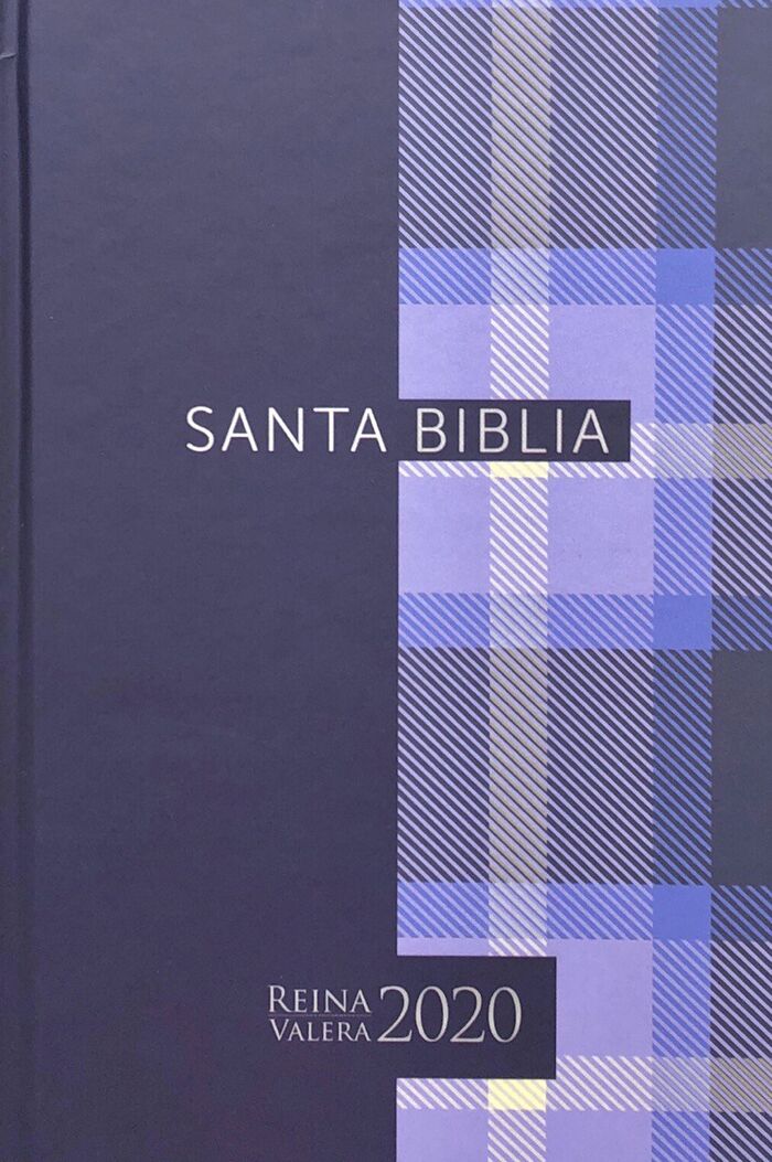 Biblia RVR2020 portátil tapa dura cuadros azules