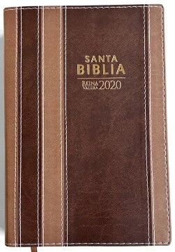 Biblia RVR2020 Tamaño Manual Letra Grande i/piel Bitono Marrón