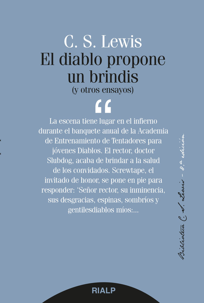 El diablo propone un brindis. 8ª edición.