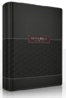 Biblia RVR60 Letra grande portatil cierre indice negro/café