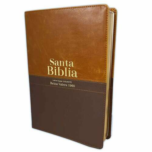 Biblia RVR60 Letra Súper Gigante i/piel café/café colección bitono