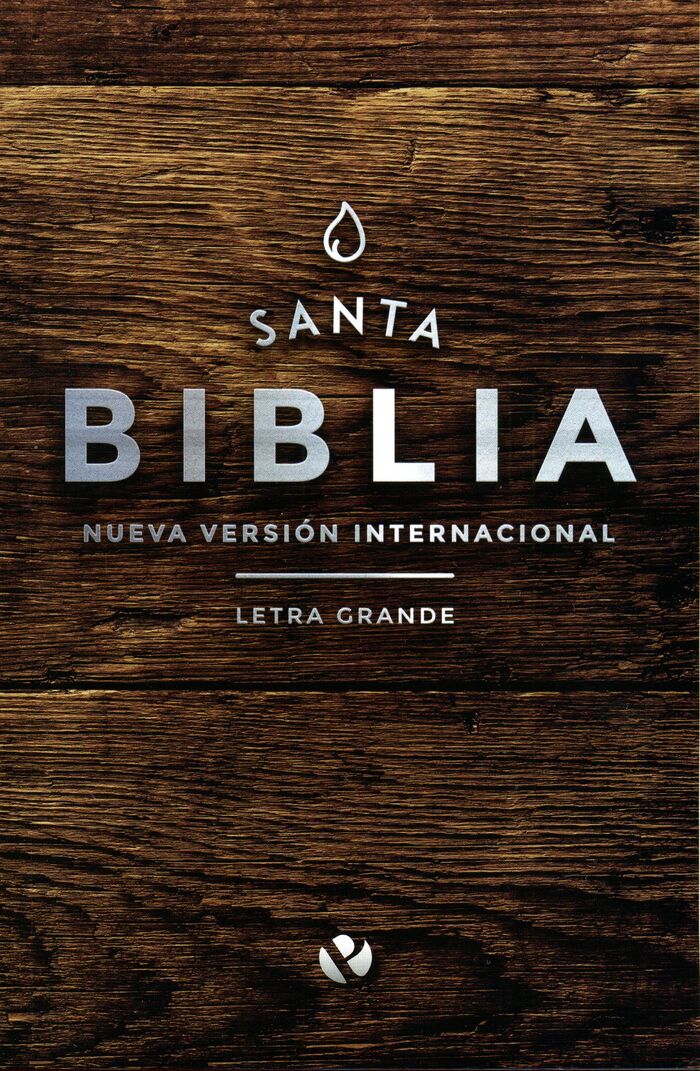 Biblia NVI Letra Grande Tamaño Manual Tapa Rústica Madera