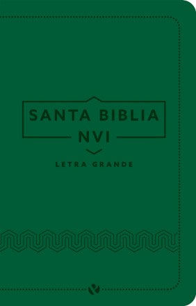 Biblia NVI Letra Grande Tamaño Manual i/piel Verde