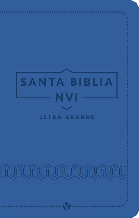 Biblia NVI Letra Grande Tamaño Manual i/piel Azul