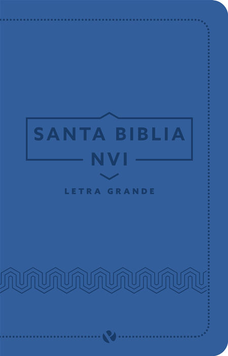 Biblia NVI Letra Grande Tamaño Manual i/piel Azul
