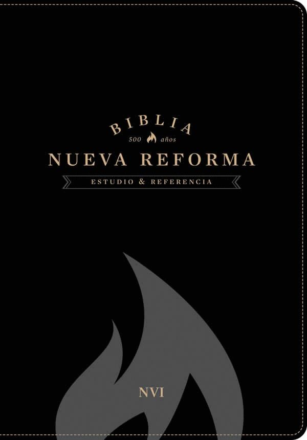 Biblia de estudio Nueva Reforma NVI Piel Italiana Negro