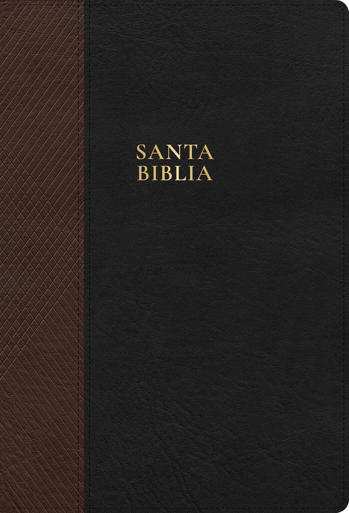 Biblia RVR60 LEtra Súpergigante i/piel negro/café con índice