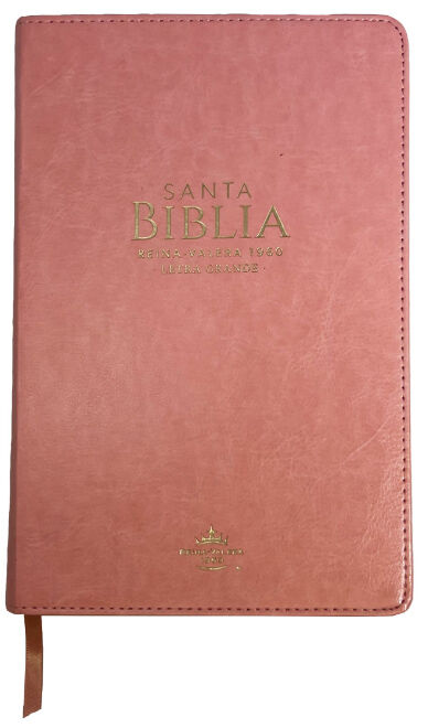 Biblia RVR60 Tamaño Manual Letra Grande i/piel ROSA CLARO