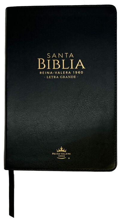 Biblia RVR60 Tamaño Manual Letra Grande i/piel con índice NEGRO