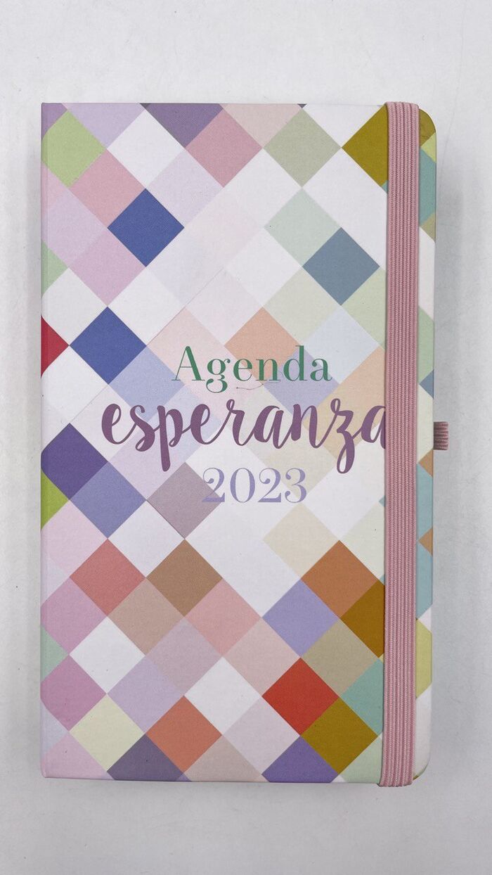 Agenda de bolsillo Esperanza 2023. Cuadrados a colores