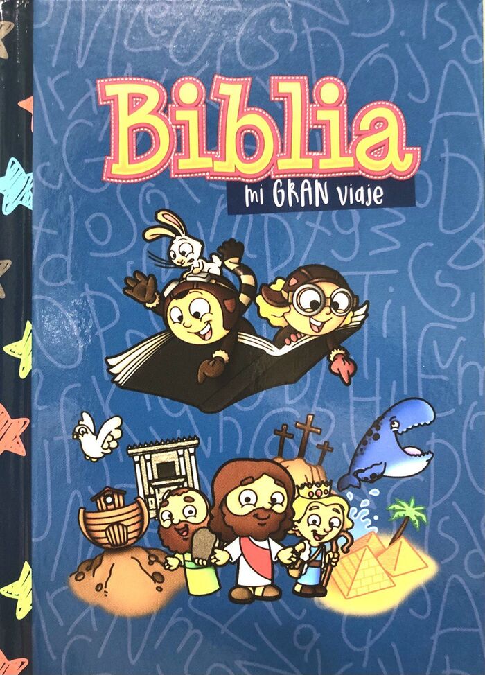 Biblia para niños Mi Gran Viaje RVR60 tamaño bolsillo Tapa dura Azul