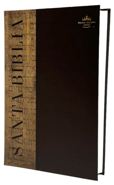 Biblia RVR60 Tamaño manual Letra Grande marrón TAPA FLEX