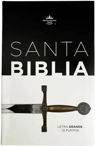 Biblia RVR60 Tamaño manual Letra Grande Espada TAPA FLEX