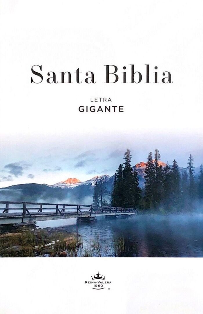 Biblia RVR60 Tapa rústica Letra Gigante 14 puntos Paisaje alpino